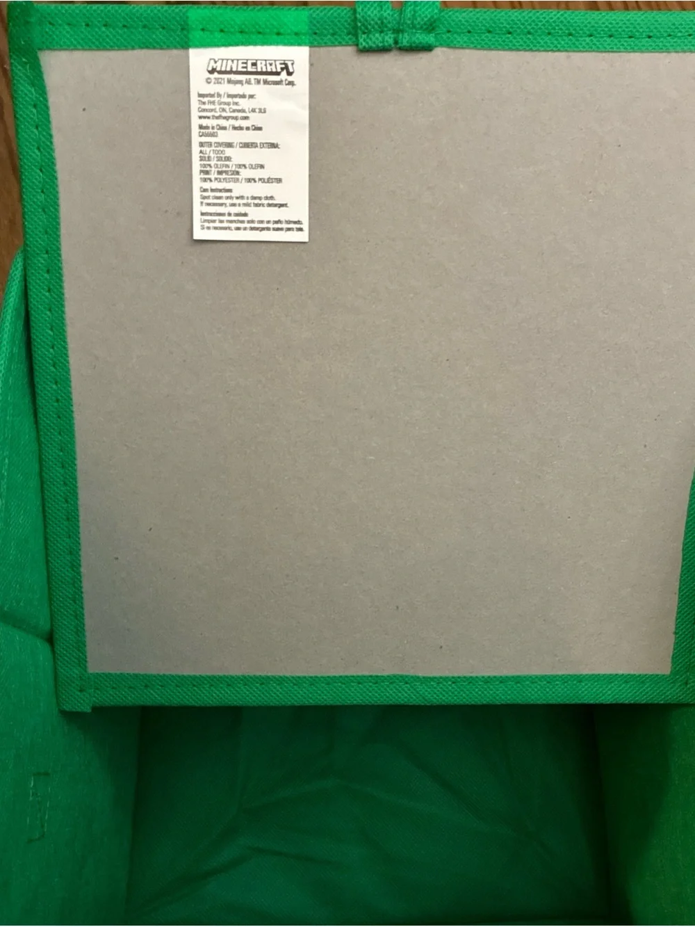 Minecraft Storage Cubes Bins 4 pack Green 9 in Collapsible Fabric Baskets Kids